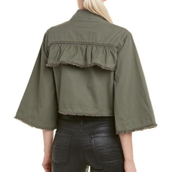 Jack by BB Dakota cropped button down jacket - Picture 2 of 8